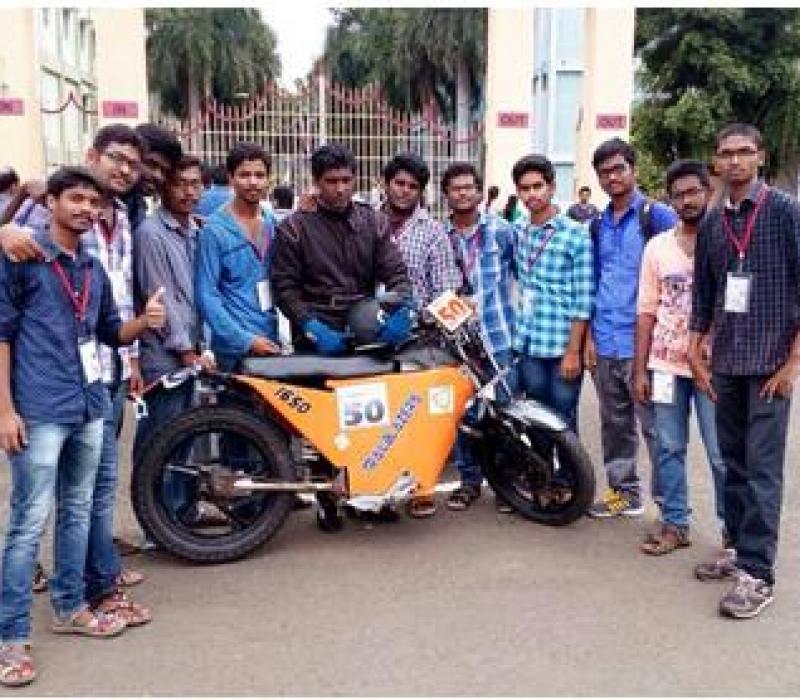MVGR Students at SAE SUPRA'17 held at Buddh racing circuit,Noida'