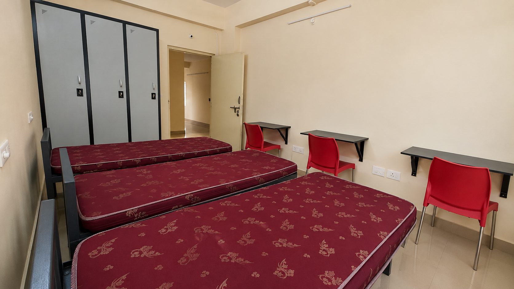 Boys Hostel Rooms 3 sharing