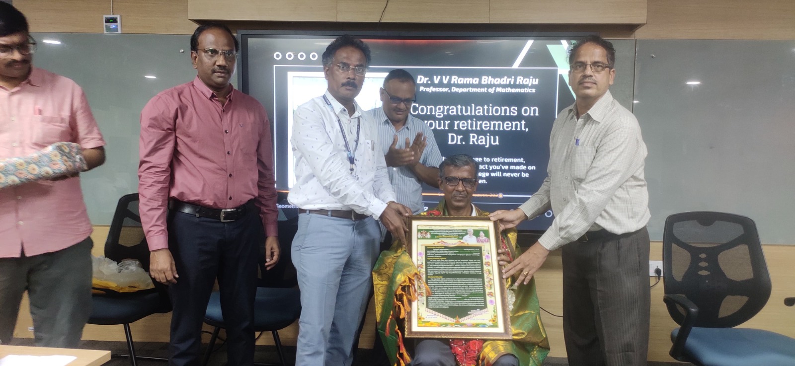 Retirement Celebration for Prof. V. V. R. Rama Bhadri Raju on 31-Aug-2024